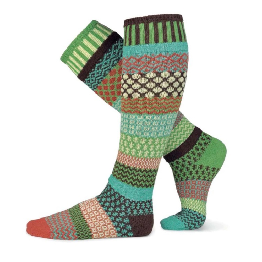 Solmate September Sun knee high socks SZ LG NWT